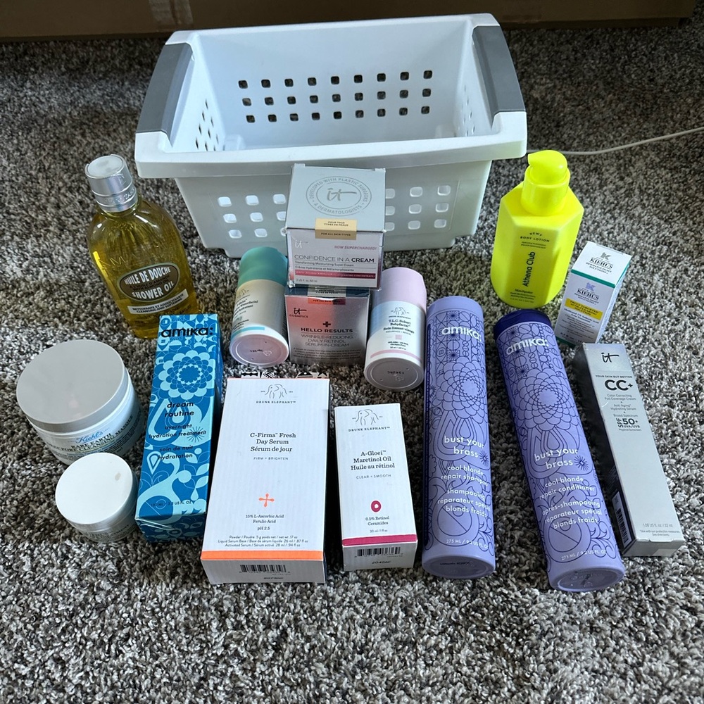 Skincare, body care and hair care bundle